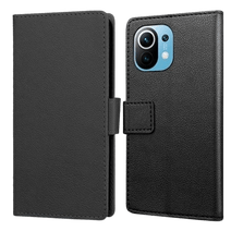 Just in Case PU-leer Book Case Zwart Xiaomi Mi 11