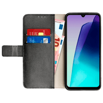 Just in Case PU-leer Book Case Zwart Xiaomi Redmi 14C