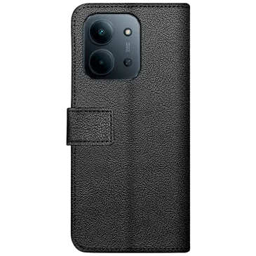Just in Case Cuir PU Book Coque Noir Xiaomi Redmi 15C