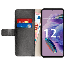Just in Case PU-leer Book Case Zwart Xiaomi Redmi Note 12 Pro+