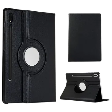 Just in Case Pu-Leather Rotating 360 Book Case Black Samsung Galaxy Tab S9+/S9 FE+/S10+