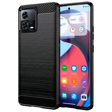 Just in Case Rugged TPU Back Cover Black Motorola Edge 30 Fusion