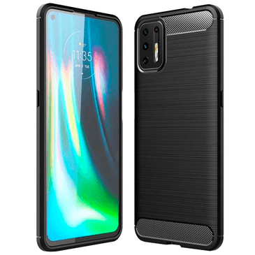 Just in Case Rugged TPU Back Cover Black Motorola Moto G9 Plus