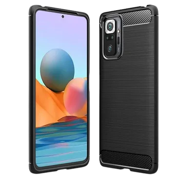 Just in Case Rugged TPU Back Cover Noir Xiaomi Redmi Note 10 Pro