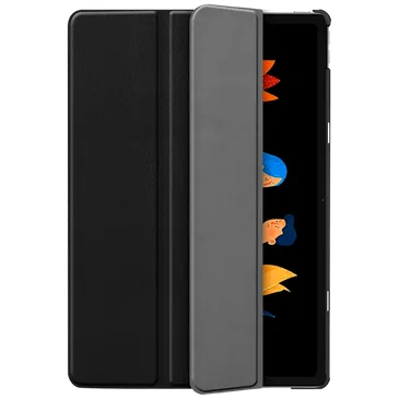 Just in Case Smart Tri-Fold Book Case Black Lenovo Idea Tab Plus