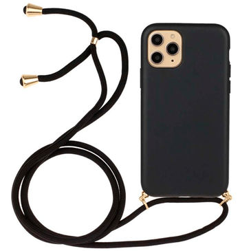 Just in Case TPU Back Cover With Cord Black Apple iPhone 13