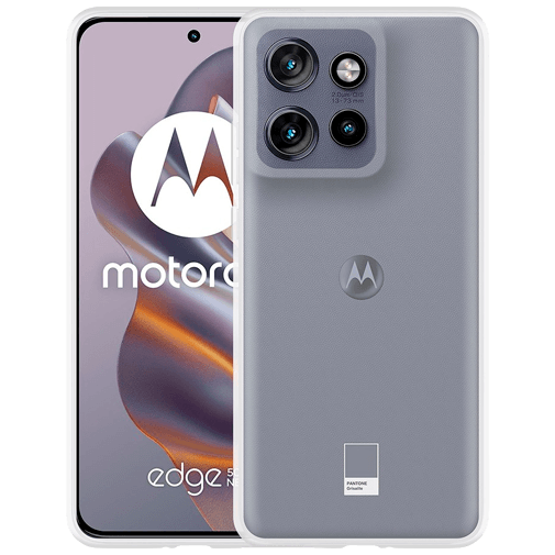 REY Pack 3x Cover In Gel TPU Trasparente Per Motorola Moto G50 – Custodia Ultra Sottile 0,33mm, Morbida E Flessibile