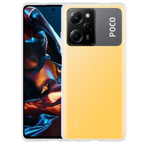 SPAZY CASE® Poco X5 Pro 5G Back Cover | Transparent Crystal Clear Hard PC  Back Case with TPU Bumper, Drop Protection Case Cover for Poco X5 Pro 5G