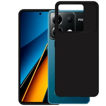 Just in Case TPU Back Cover Black Poco X6