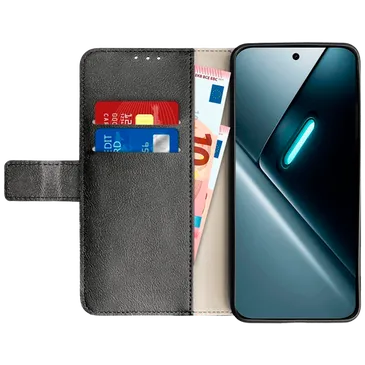 Just in Case PU-Leather Book Case Black POCO X8 Pro