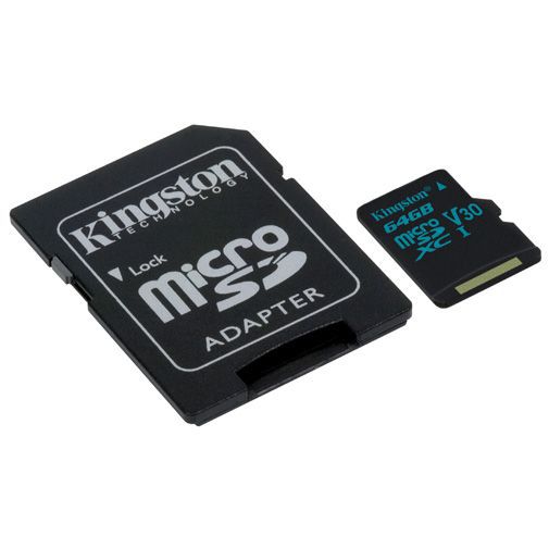 Kingston Canvas Go! microSDXC 64GB + SD-adapter