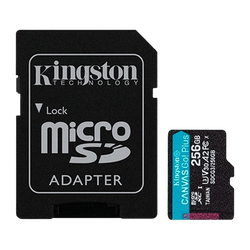 Kingston Canvas Go! Plus microSDXC 256GB + SD Adapter