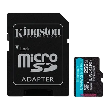 Kingston Canvas Go! Plus microSDXC 256GB + SD Adapter