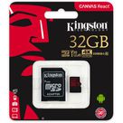 Kingston Canvas React microSDHC 32GB + SD-adapter