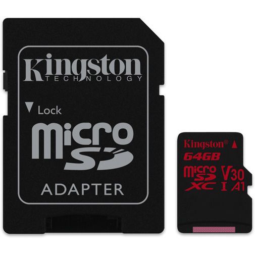 Kingston Canvas React microSDXC 64GB + SD-adapter