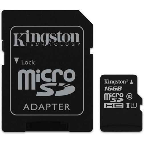 Kingston Canvas Select microSDHC 16GB + SD-adapter