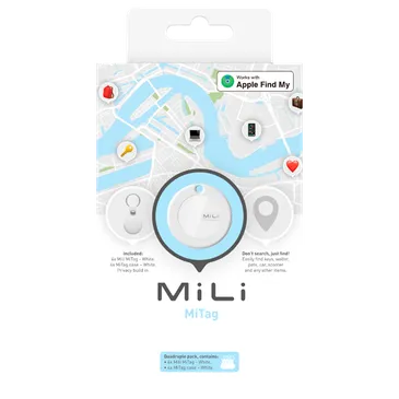Mili Mitag avec Porte-clés Blanc 4-Pack