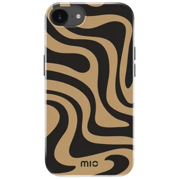 MIO Plastic Back Cover Black/Gold Magnetic Apple iPhone 16e
