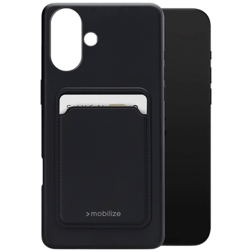 Mobilize Cardcase TPU Back Cover Black Apple iPhone 16 Plus