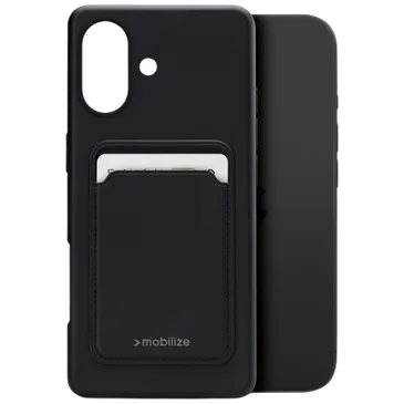 Mobilize Cardcase TPU Back Cover Noir Apple iPhone 17