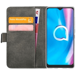 Mobilize Pu-Leather Book Case Black Alcatel 1Se (2020)