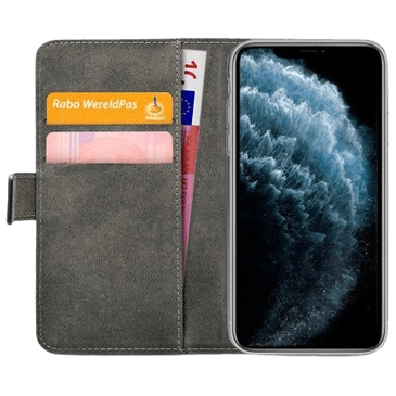 Mobilize Pu-Leather Book Case Black Apple iPhone 11 Pro