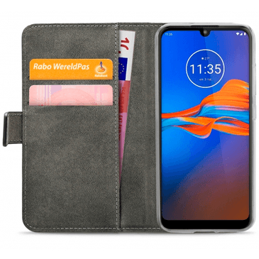 Mobilize Classic Gelly Wallet Book Case Black Motorola Moto E6