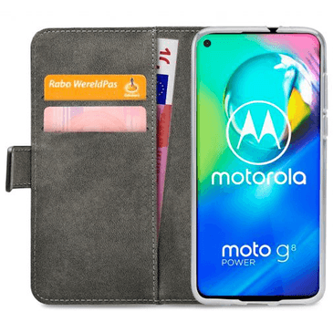 Mobilize Classic Gelly Wallet Book Case Black Motorola Moto G8 Power
