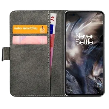 Mobilize Cuir Pu Book Coque Noir OnePlus Nord