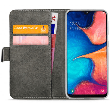 Mobilize Classic Gelly Wallet Book Case Black Samsung Galaxy A20e