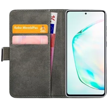 Mobilize Cuir Pu Book Coque Noir Samsung Galaxy Note 10 Lite