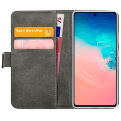 Mobilize Pu-Leather Book Case Black Samsung Galaxy  S10 Lite