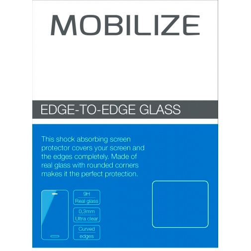 Mobilize Edge-To-Edge Glass Screenprotector Samsung Galaxy S9 Black
