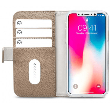 Mobilize Elite Gelly Wallet Book Case Taupe Apple iPhone X/XS