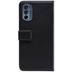 Mobilize Pu-Leather Book Case Black Motorola Moto G62 5G