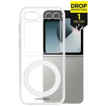 Mobilize PC Back Cover Transparent Magnétique Samsung Galaxy Z Flip 6