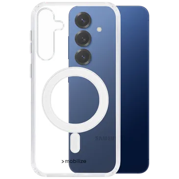 Mobilize PC Back Cover Transparent Magnétique Samsung Galaxy S25