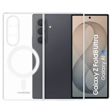 Mobilize PC Back Cover Transparente Magnético Samsung Galaxy Z Fold 8 Ultra