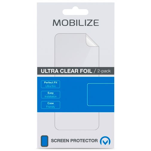 Mobilize Plastic Clear Screenprotector Apple iPhone 14 2-Pack - Belsimpel