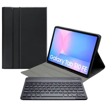 Mobilize Cuir PU Amovible Bluetooth Keyboard Coque QWERTY Noir Samsung Galaxy Tab S10 FE/S10 Lite