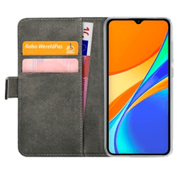 Mobilize PU-leather Book Case Black Xiaomi Redmi 9C 