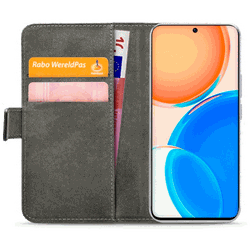 Mobilize Cuir Pu Book Coque Noir Honor X8