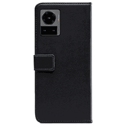 Mobilize Pu-Leather Book Case Black Motorola Edge 30 Ultra