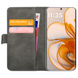 Mobilize Pu-Leather Book Case Black Motorola Edge 50