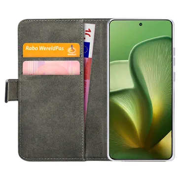 Mobilize Cuir PU Book Coque Noir Motorola Edge 60