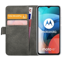 Mobilize PU-leather Book Case Black Motorola Moto E7