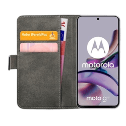 Mobilize Pu-Leather Book Case Black Motorola Moto G13/G23