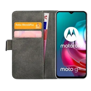 Mobilize PU-leather Book Case Black Motorola Moto G30