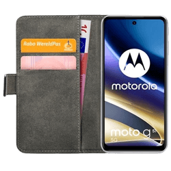 Mobilize PU-leather Book Case Svart Motorola Moto G51