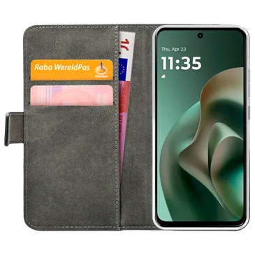 Mobilize Pelle PU Book Cover Nero Motorola Moto G57 Power/G67 Power